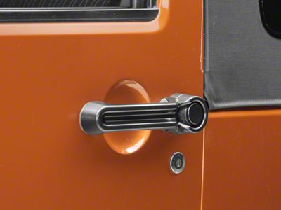 Rugged Ridge Door Handle Cover; Black (07-18 Jeep Wrangler JK)