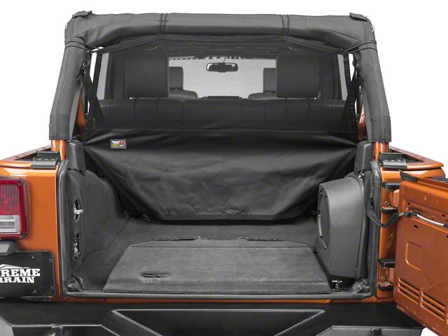 Rugged Ridge C2 Cargo Curtain; Rear (07-24 Jeep Wrangler JK & JL 4-Door)