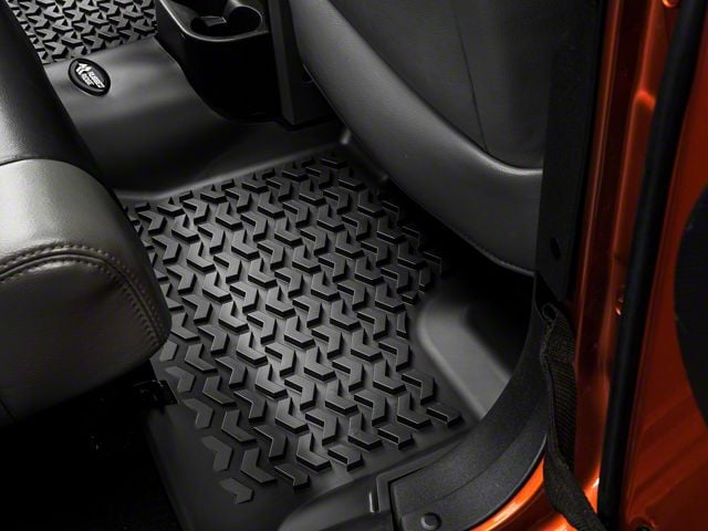 Rugged Ridge All-Terrain Rear Floor Mat; Black (07-18 Jeep Wrangler JK 4-Door)