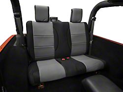 Rugged Ridge Neoprene Rear Seat Cover; Black/Gray (07-18 Jeep Wrangler JK 2-Door)