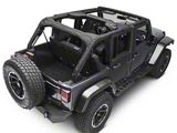 Rugged Ridge Roll Bar Cover; Black Polyester (07-18 Jeep Wrangler JK 4-Door)