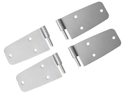 Rugged Ridge Door Hinges; Stainless Steel (87-93 Jeep Wrangler YJ)