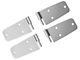 Rugged Ridge Door Hinges; Stainless Steel (87-93 Jeep Wrangler YJ)