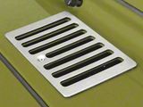 Rugged Ridge Cowl Vent Cover; Satin Stainless Steel (98-06 Jeep Wrangler TJ)