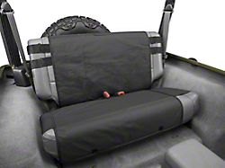 Rugged Ridge Rear Cargo Seat Cover; Black (76-06 Jeep CJ5, CJ7, Wrangler YJ & TJ)