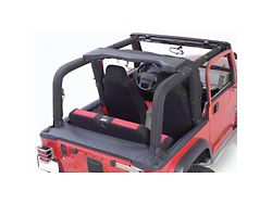 Rugged Ridge Roll Bar Cover Kit; Black Denim (92-95 Jeep Wrangler YJ)