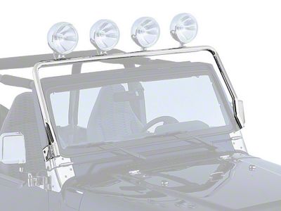 Rugged Ridge Full Frame Light Bar; Stainless Steel (97-06 Jeep Wrangler TJ)