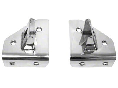 Rugged Ridge Windshield Light Mounting Brackets; Stainless Steel (87-95 Jeep Wrangler YJ)