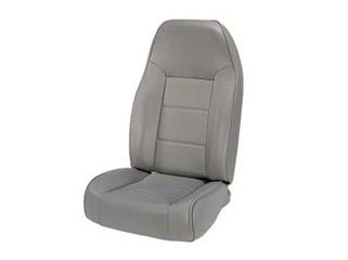 Rugged Ridge Jeep Wrangler High-Back Front Seat; Gray 13401.09 (76-02 ...