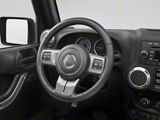 Rugged Ridge Steering Wheel Accent Trim; Charcoal (11-18 Jeep Wrangler JK)