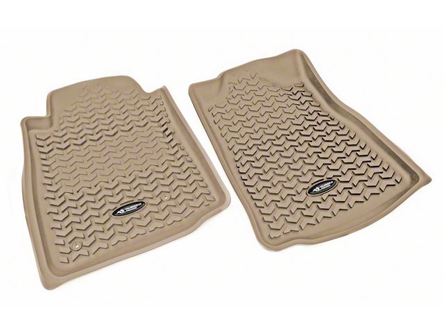 Rugged Ridge All-Terrain Front Floor Liners; Tan (05-11 Tacoma)