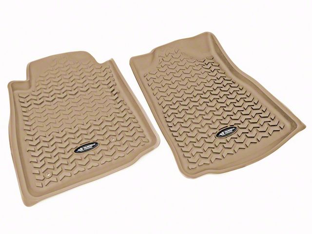 Rugged Ridge All-Terrain Front Floor Liners; Tan (12-15 Tacoma)