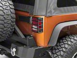 Rugged Ridge Euro Tail Light Guards; Textured Black (07-18 Jeep Wrangler JK)