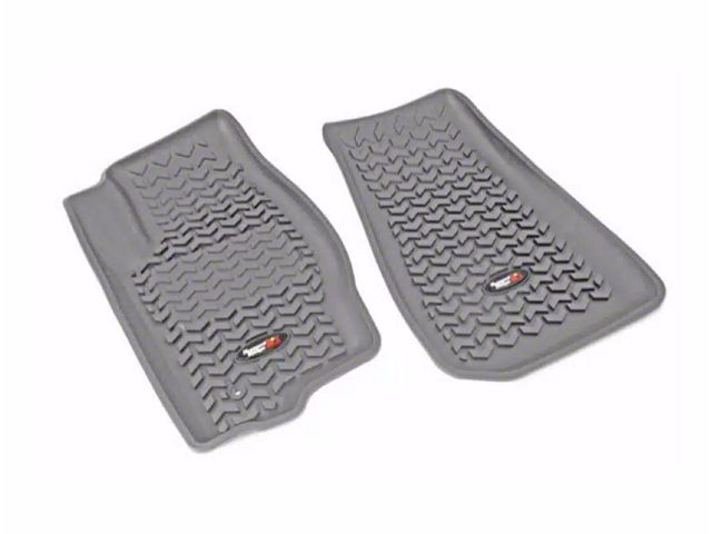 Rugged Ridge All-Terrain Front Floor Liners; Gray (12-15 Titan)