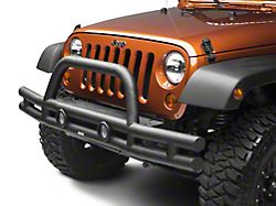 Rugged Ridge 3-Inch Double Tube Front Bumper; Black (07-18 Jeep Wrangler JK)