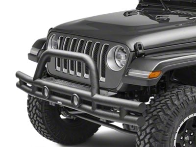 Rugged Ridge Tube Front Bumper - Textured Black (18-22 Jeep Wrangler JL)