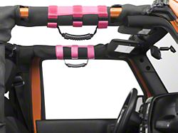 Rugged Ridge Ultimate Grab Bar Handles; Pink (Universal; Some Adaptation May Be Required)