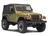 Rugged Ridge Upper Soft Door Kit; Black Diamond (97-06 Jeep Wrangler TJ)