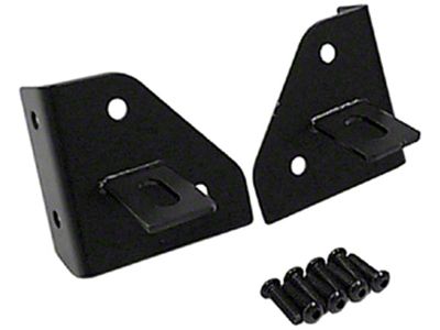 Rugged Ridge Windshield Light Mounting Brackets; Black (87-95 Jeep Wrangler YJ)