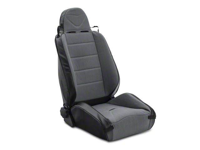 Rugged Ridge XHD Reclining Racing Seat; Gray (97-06 Jeep Wrangler TJ)