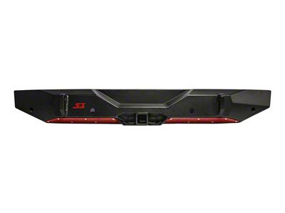 S3 Power Sports Ambush Series Rear Bumper; Bare Metal (18-24 Jeep Wrangler JL)