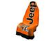 Towel2Go Seat Cover with Jeep and Grille Logo; Orange (Universal; Some Adaptation May Be Required)