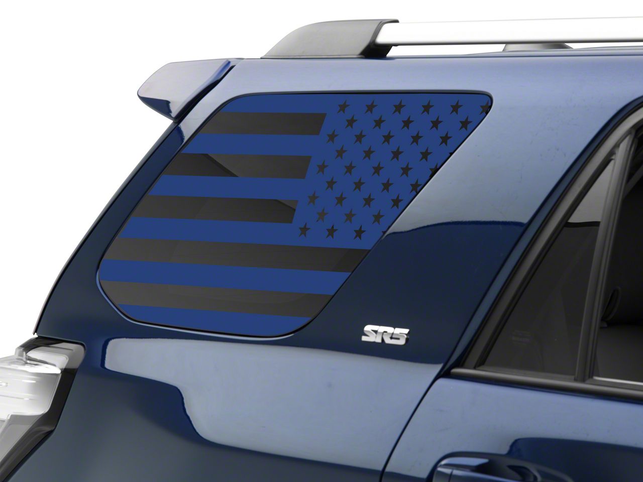 SEC10 Toyota 4-Runner Quarter Window Flag Decal; Blue TR25301 (10-24 ...