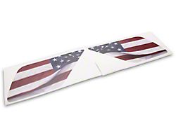 SEC10 Quarter Window Flag Decal; Real Flag (03-09 4Runner)