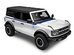 SEC10 Hood and Side Stripes; Blue (21-24 Bronco 4-Door)