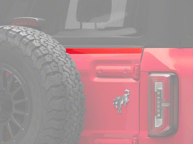 SEC10 Tailgate Paint Protection Film; Clear (21-24 Bronco)