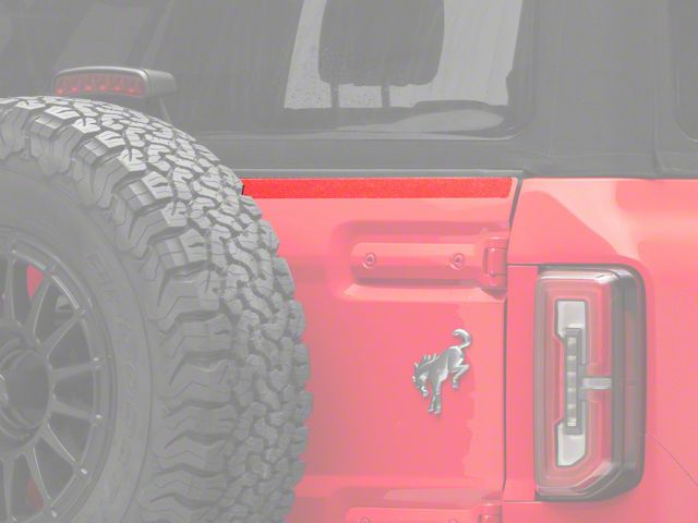 SEC10 Tailgate Top Protection Body Shield; Clear (21-24 Bronco)
