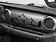 SEC10 Dash Scene Mountain Decal; Gloss Black (20-24 Jeep Gladiator JT)