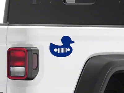 Mopar Licensed by SEC10 Duck Shilouette Decal; Blue (Universal; Some Adaptation May Be Required)