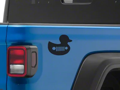 Mopar Licensed by SEC10 Duck Shilouette Decal; Matte Black (Universal; Some Adaptation May Be Required)