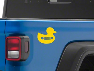 Mopar Licensed by SEC10 Duck Shilouette Decal; Yellow (Universal; Some Adaptation May Be Required)