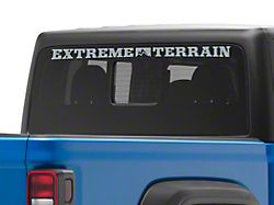 SEC10 ExtremeTerrain Rear Window Banner; Frosted (20-24 Jeep Gladiator JT)