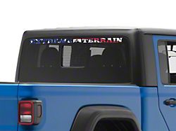 SEC10 ExtremeTerrain Rear Window Banner; Real Flag (20-25 Jeep Gladiator JT)