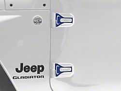 SEC10 Hinge Accent Decal; Blue (20-24 Jeep Gladiator JT)