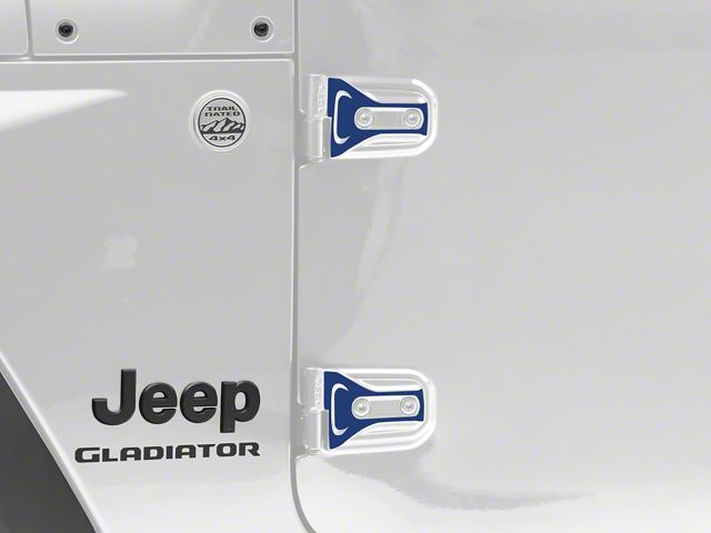 SEC10 Hinge Accent Decal; Blue (20-24 Jeep Gladiator JT)