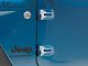 SEC10 Hinge Accent Decal; Silver (20-24 Jeep Gladiator JT)