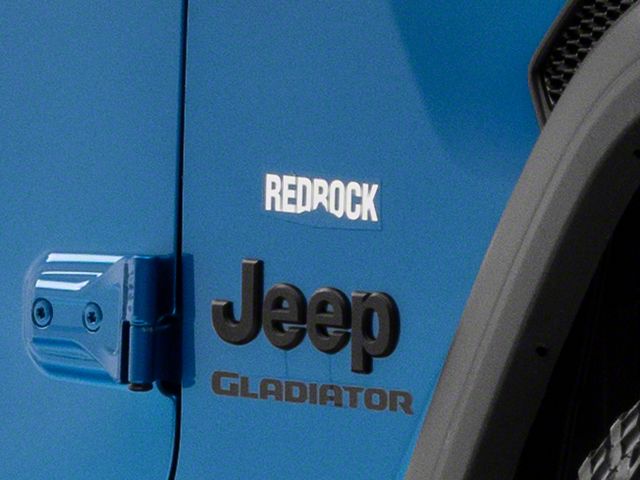 SEC10 RedRock Fender Decal; White (Universal; Some Adaptation May Be Required)