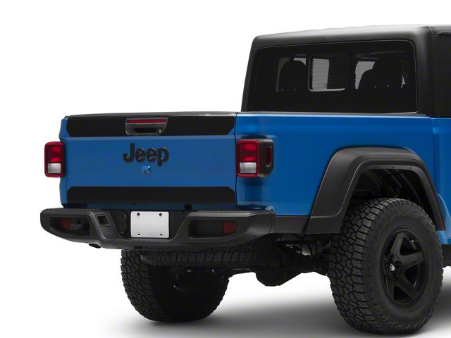 SEC10 Tailgate Decal; Gloss Black (20-24 Jeep Gladiator JT)