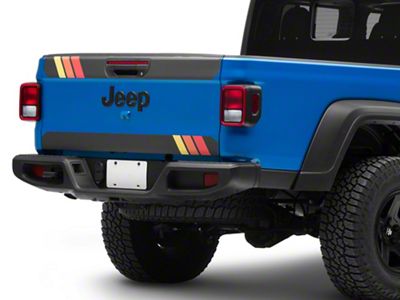 SEC10 Tailgate Hash Mark; Retro (20-24 Jeep Gladiator JT)