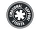 SEC10 Emotional Support Vehicle Decal; Gloss Black (Universal; Some Adaptation May Be Required)