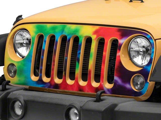 SEC10 Grille Decal; Tie Dye (07-18 Jeep Wrangler JK)