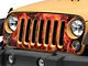 SEC10 Grille Decal; Fire (07-18 Jeep Wrangler JK)