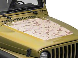 SEC10 Hood Decal; Desert Camo (97-06 Jeep Wrangler TJ)