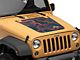 SEC10 Topographical Hood Decal; Red (07-18 Jeep Wrangler JK)