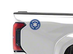 SEC10 Emotional Support Vehicle Decal; Blue (Universal; Some Adaptation May Be Required)