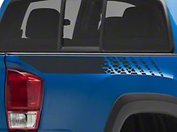 SEC10 Rear Bed Graphic Decal; Gloss Black (16-23 Tacoma)